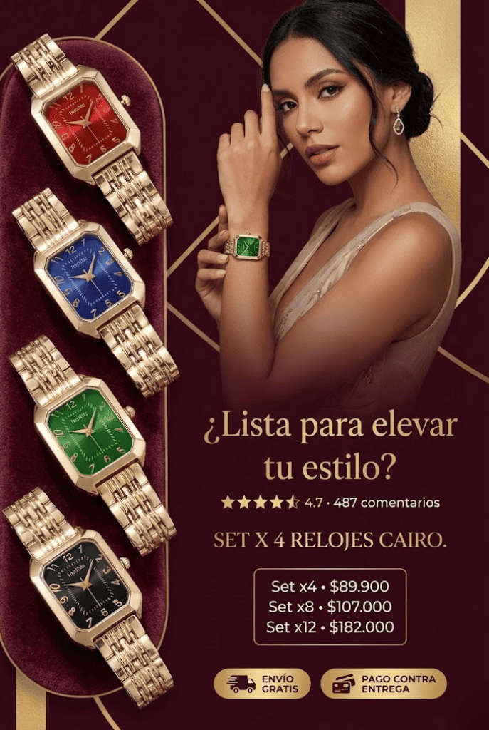 Set Cairo | 4 Relojes Exclusivos para cada momento