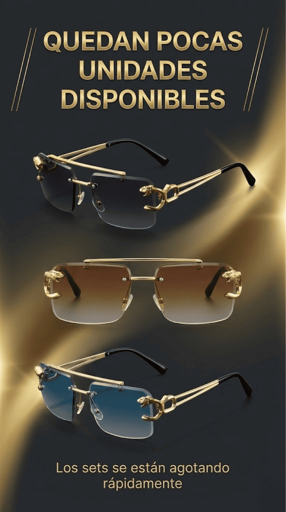 GOLDEN TIGER | 3 Gafas de sol estilo premium para hombres
